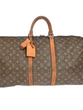LOUIS VUITTON KEEPALL 55 TRAVEL HANDBAG MONOGRAM